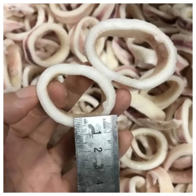 SANFENG SEAFOOD Good Price Frozen Squid Ring Skin on for Southeast Asian